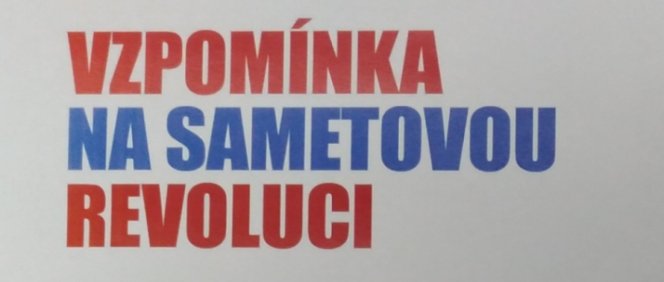 Vzpomínka na Sametovou revoluci