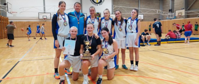 Basketbalové týmy v okresním a krajském kole středoškolských soutěží