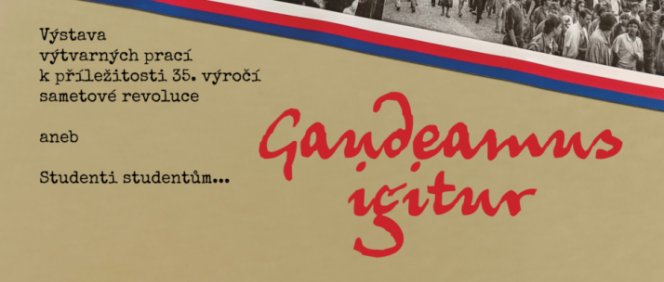 Vernisáž studentské výstavy k výročí sametové revoluce