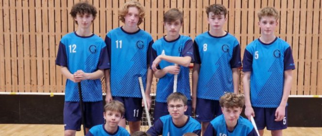 Florbalový tým našeho gymnázia se probojoval do okresního kola