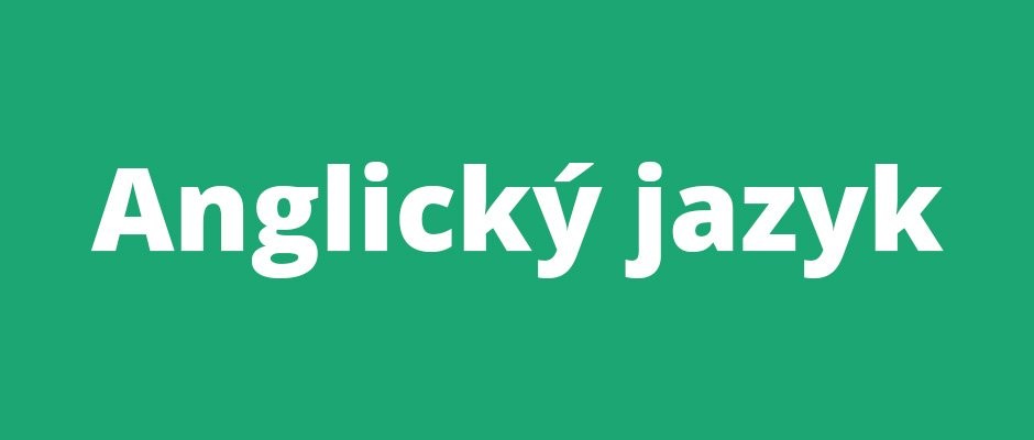 Anglický jazyk 2015/2016